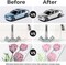 Ohuhu Chrome Paint Pen: Silver Liquid Chrome Markers with Gloss Mirror Water-Proof Lightfast Permanent Paint Markers for Repairing Metal Glass Plastic Car Tire DIY Crafts Models Posters